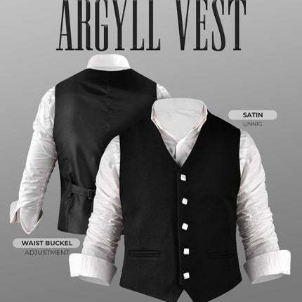 Black Argyll Jacket & Vest