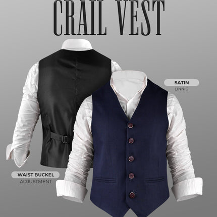 Navy Blue Crail Vest