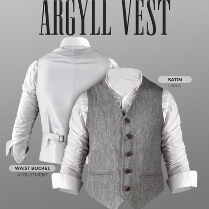 Grey Argyll Jacket & Vest