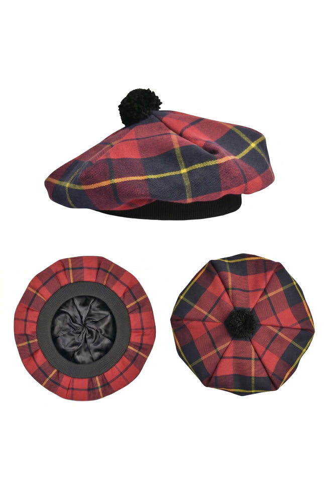 Tam O'Shanter Hat with Pompom | Wallace Tartan
