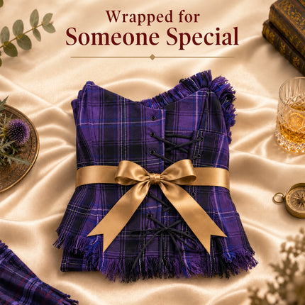 Bella Tartan Corset (Passion Of Scotland Purple)