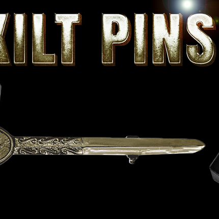 Scottish Kilt Pin for men | Masonic Thistle Antique