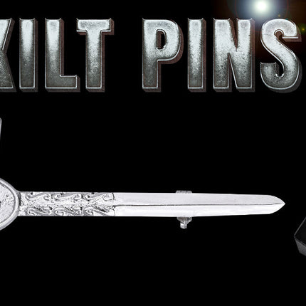 Scottish Kilt Pin for men | Masonic Thistle Chrome