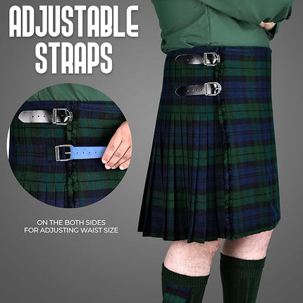 Acrylic Kilt | 16oz Black Watch Tartan Kilt | Big & Tall