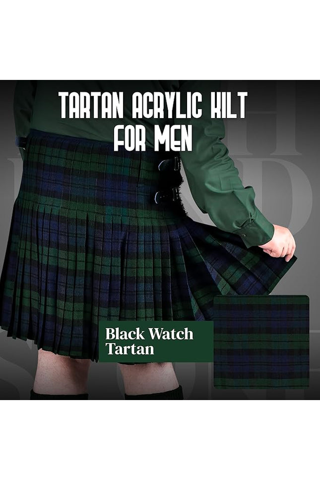 Acrylic Kilt | 16oz Black Watch Tartan Kilt | Big & Tall