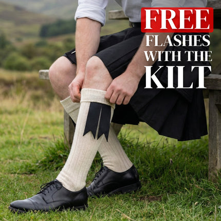 Phantom Modern Utility Kilt - Black | Big & Tall