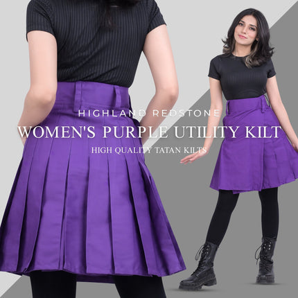 Raven Women Kilt - Purple