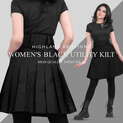 Raven Women Kilt - Black