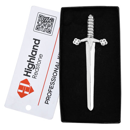 Scottish Kilt Pin for men | Bruce Sword Chrome
