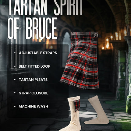 Acrylic Kilt | 16oz Spirit of Bruce Tartan Kilt