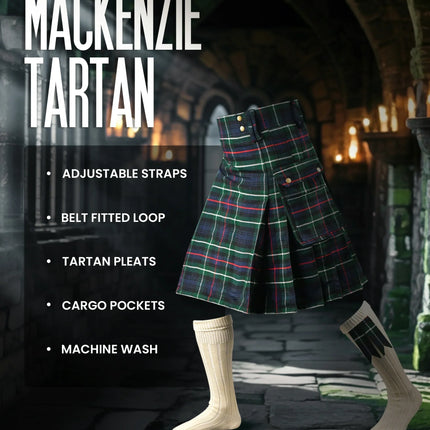 Valor Acrylic Utility Kilt | 16oz Mackenzie Tartan KIlt