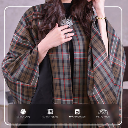 Women Tartan Cape - Scottish Heritage Weathered