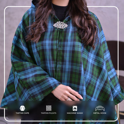Women Tartan Cape - Ancient Campbell