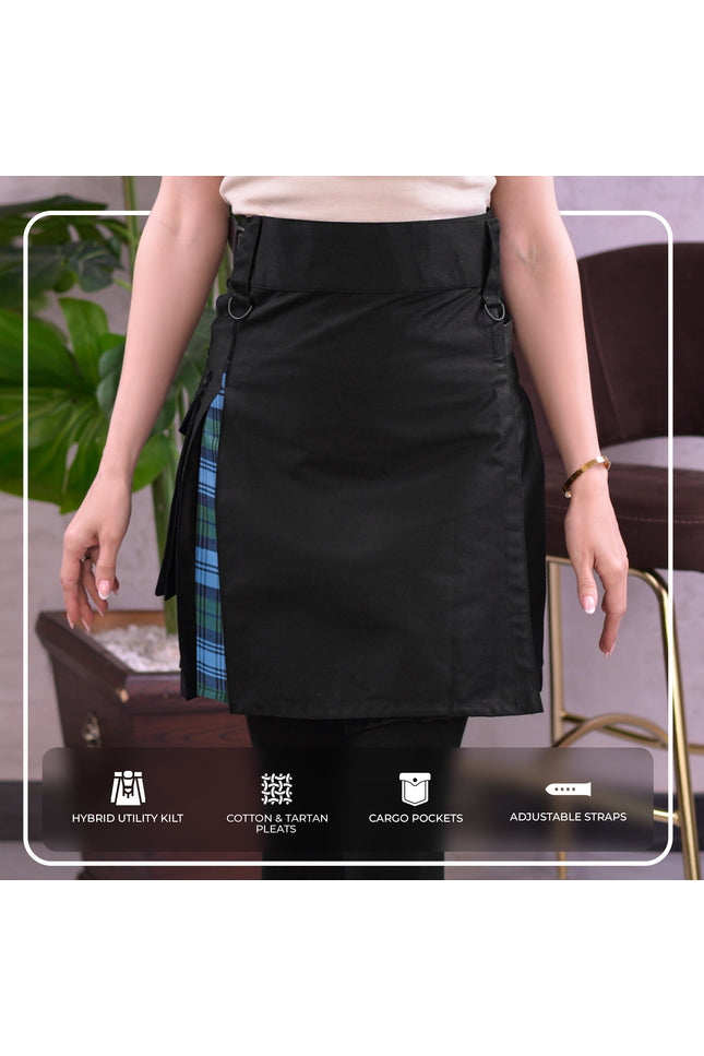 Women's Hybrid Utility Kilt | Ancient Campbell Tartan
