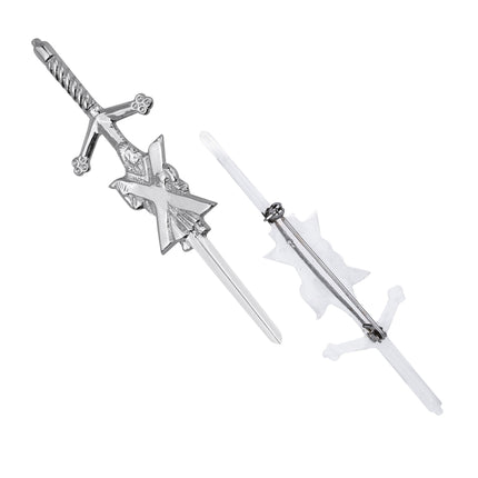 Scottish Kilt Pin for men | Saint Andrew Chrome