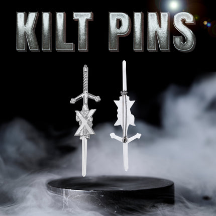 Scottish Kilt Pin for men | Saint Andrew Chrome