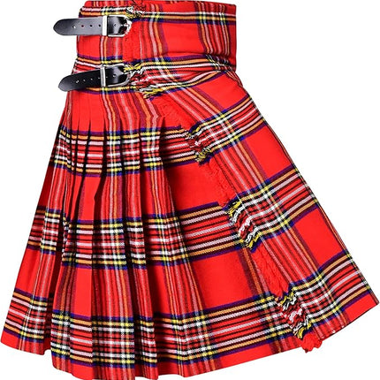 Acrylic Kilt | 16oz  Royal Stewart Tartan Kilt | Big & Tall
