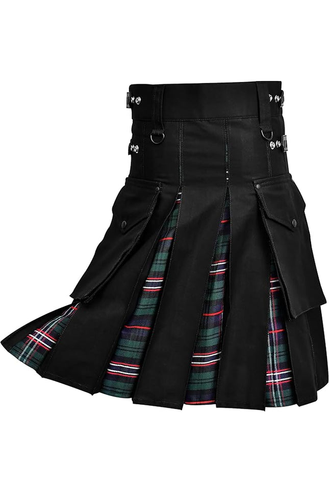 Scottish National Hybrid Utility Kilt for Men - Traditional Style with Modern Functionality