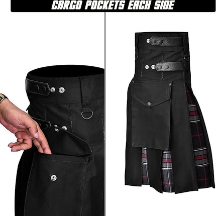 Spirit Of Bruce Hybrid Utility Kilts for Men  - Traditional Style with Modern Functionality