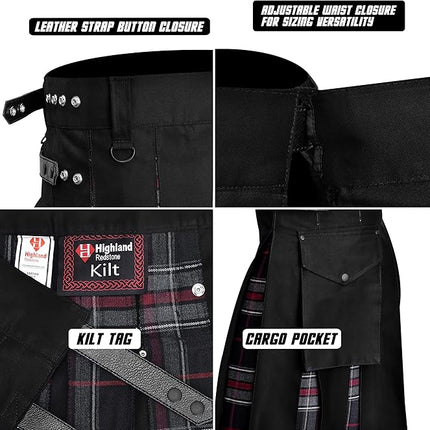 Spirit Of Bruce Hybrid Utility Kilts for Men  - Traditional Style with Modern Functionality