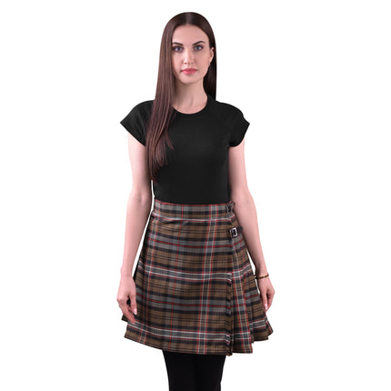 Woman Plaid Kilt - Scottish Heritage Weathered Tartan Kilt - Premium Quality & Timeless Style