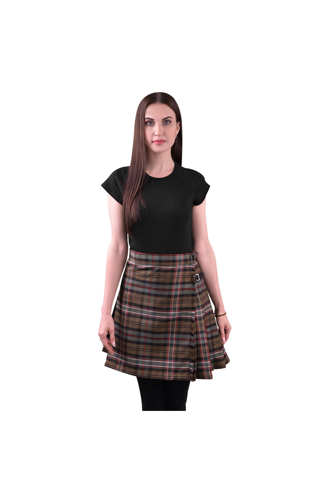Woman Plaid Kilt - Scottish Heritage Weathered Tartan Kilt - Premium Quality & Timeless Style