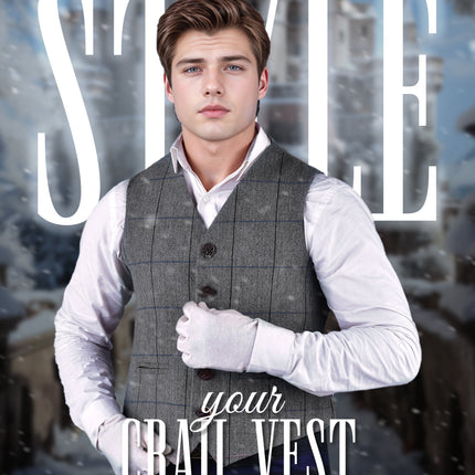 Bold Grey Crail Vest - Red Check
